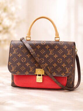 Authentic Louis Vuitton Marignan Monogram Canvas Crossbody/Satchel Bag